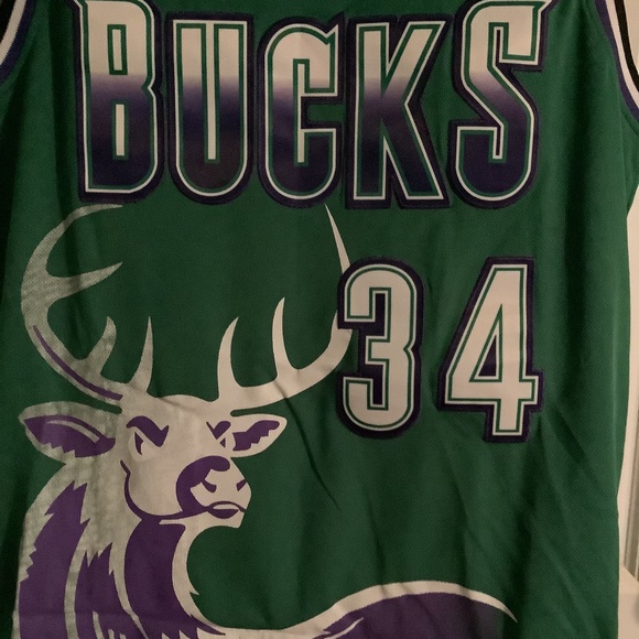 Ray Allen Milwaukee Bucks Throwback NBA Jersey Mens Large - Picture 2 of 8